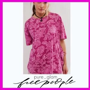Free People tee shirt in floral print